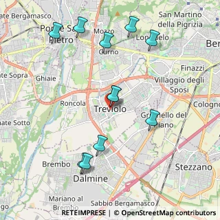 Mappa Piazza Mons. T. Benedetti, 24048 Treviolo BG, Italia (2.14364)