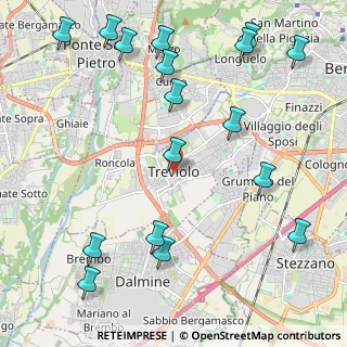 Mappa Piazza Mons. T. Benedetti, 24048 Treviolo BG, Italia (2.73176)
