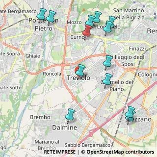 Mappa Piazza Mons. T. Benedetti, 24048 Treviolo BG, Italia (2.56154)