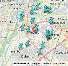 Mappa Piazza Mons. T. Benedetti, 24048 Treviolo BG, Italia (1.8945)