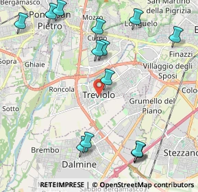 Mappa Piazza Mons. T. Benedetti, 24048 Treviolo BG, Italia (2.56143)