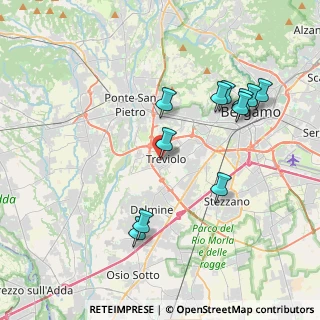 Mappa Via Guglielmo Marconi, 24048 Treviolo BG, Italia (3.95273)