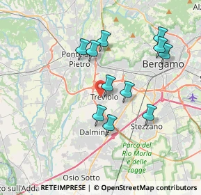Mappa Via Guglielmo Marconi, 24048 Treviolo BG, Italia (3.4)