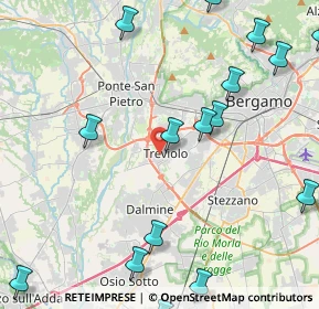 Mappa Via Guglielmo Marconi, 24048 Treviolo BG, Italia (6.27895)
