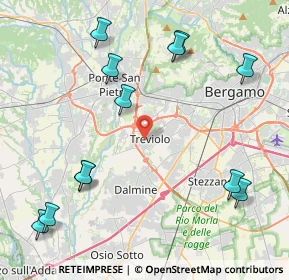 Mappa Via Guglielmo Marconi, 24048 Treviolo BG, Italia (5.11417)