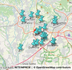 Mappa Via Guglielmo Marconi, 24048 Treviolo BG, Italia (2.98895)