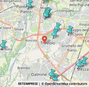 Mappa Via Guglielmo Marconi, 24048 Treviolo BG, Italia (2.71231)