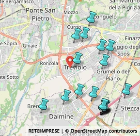 Mappa Via Guglielmo Marconi, 24048 Treviolo BG, Italia (2.4305)