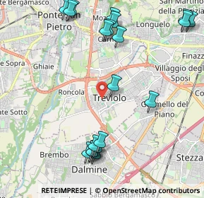 Mappa Via Guglielmo Marconi, 24048 Treviolo BG, Italia (2.59)