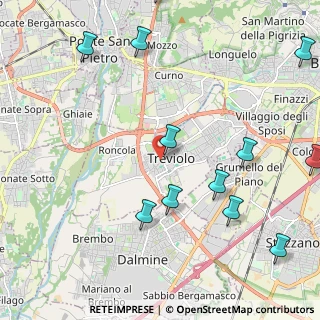 Mappa Via Guglielmo Marconi, 24048 Treviolo BG, Italia (2.75917)