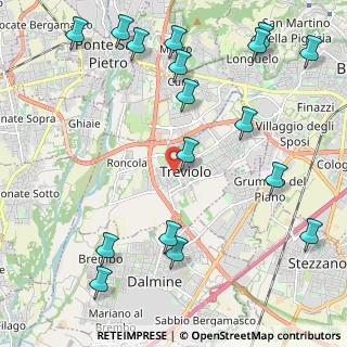 Mappa Via Guglielmo Marconi, 24048 Treviolo BG, Italia (2.76412)