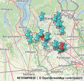 Mappa 21011 Casorate Sempione VA, Italia (11.7065)