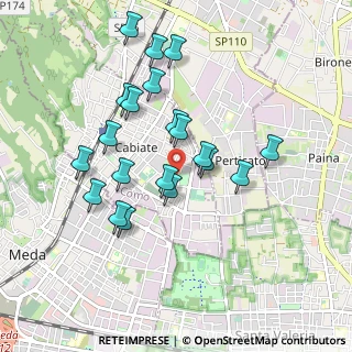Mappa Via Paolo VI', 22060 Cabiate CO, Italia (0.856)