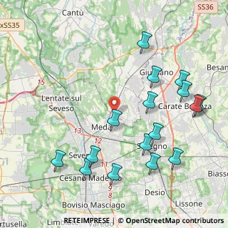 Mappa Via Pola, 22060 Cabiate CO, Italia (4.67938)