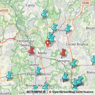 Mappa Via Pola, 22060 Cabiate CO, Italia (6.2995)