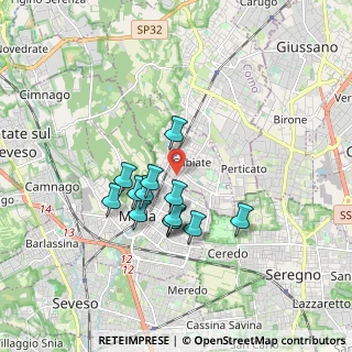 Mappa Via Pola, 22060 Cabiate CO, Italia (1.42538)