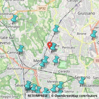 Mappa Via Pola, 22060 Cabiate CO, Italia (3.122)