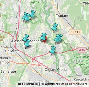 Mappa Via Trento, 21054 Fagnano Olona VA, Italia (2.90917)