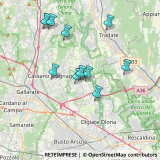 Mappa Via Trento, 21054 Fagnano Olona VA, Italia (3.84091)