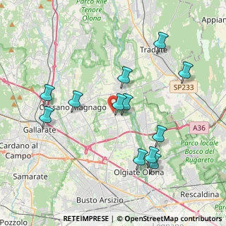 Mappa Via Trento, 21054 Fagnano Olona VA, Italia (3.93917)