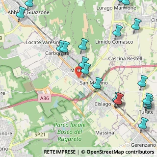Mappa Via Enrico Fermi, 22076 Mozzate CO, Italia (2.94)