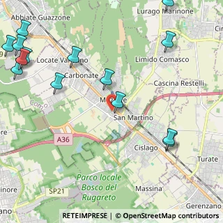 Mappa Via Luigi Galvani, 22076 Mozzate CO, Italia (3.05857)