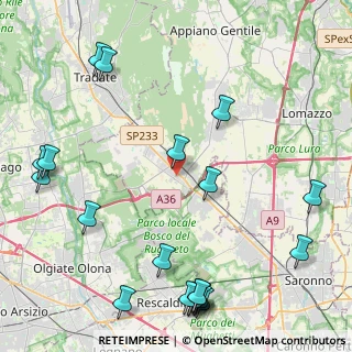 Mappa Via Luigi Galvani, 22076 Mozzate CO, Italia (5.8625)