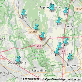 Mappa Via Luigi Galvani, 22076 Mozzate CO, Italia (5.06667)