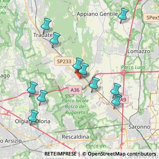 Mappa Via Luigi Galvani, 22076 Mozzate CO, Italia (4.36455)