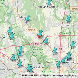 Mappa Via Luigi Galvani, 22076 Mozzate CO, Italia (6.387)