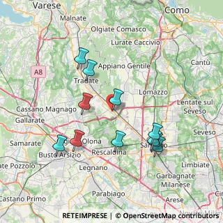 Mappa Via Enrico Fermi, 22076 Mozzate CO, Italia (7.25)