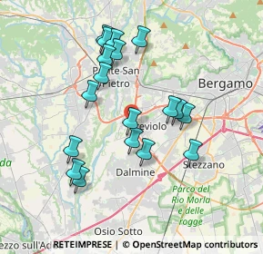 Mappa Via Maestri del Lavoro, 24048 Treviolo BG, Italia (3.42333)