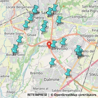 Mappa Via Maestri del Lavoro, 24048 Treviolo BG, Italia (2.427)