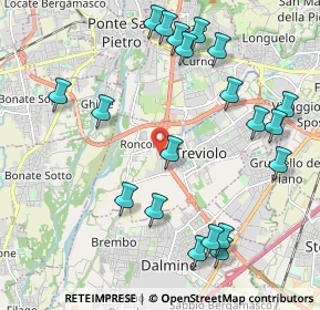 Mappa Via Maestri del Lavoro, 24048 Treviolo BG, Italia (2.376)