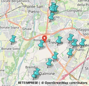 Mappa Via Maestri del Lavoro, 24048 Treviolo BG, Italia (2.362)