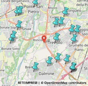 Mappa Via Maestri del Lavoro, 24048 Treviolo BG, Italia (2.6645)
