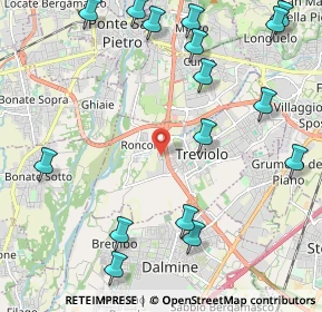 Mappa Via Maestri del Lavoro, 24048 Treviolo BG, Italia (2.7525)