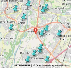 Mappa Via Maestri del Lavoro, 24048 Treviolo BG, Italia (2.42857)