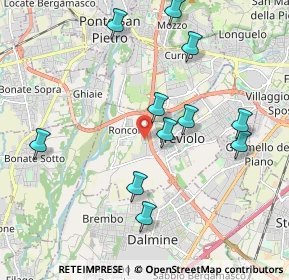 Mappa Via Maestri del Lavoro, 24048 Treviolo BG, Italia (2.03545)