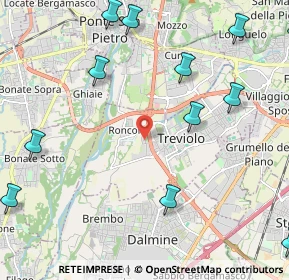 Mappa Via Maestri del Lavoro, 24048 Treviolo BG, Italia (3.04846)