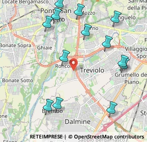 Mappa Via Maestri del Lavoro, 24048 Treviolo BG, Italia (2.44154)