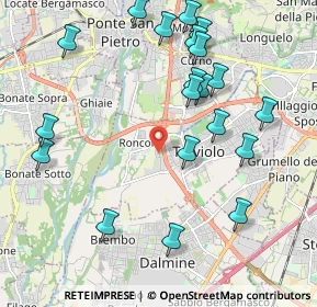 Mappa Via Maestri del Lavoro, 24048 Treviolo BG, Italia (2.2815)
