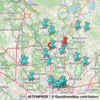Mappa Via Valtellina, 20821 Meda MB, Italia (9.5775)