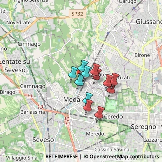 Mappa Via Valtellina, 20821 Meda MB, Italia (1.09583)