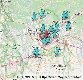 Mappa Via Alcide De Gasperi, 24048 Treviolo BG, Italia (5.72125)