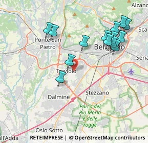 Mappa Via Alcide De Gasperi, 24048 Treviolo BG, Italia (4.18643)