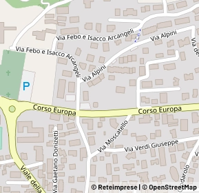 Mappa Via alpini, 24067 Sarnico BG, Italia (0.12692)