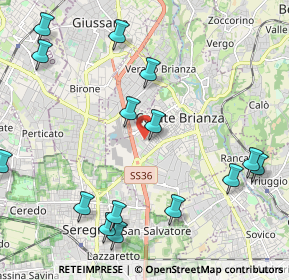 Mappa Via Goito, 20841 Carate Brianza MB, Italia (2.57733)