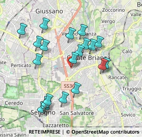 Mappa Via Goito, 20841 Carate Brianza MB, Italia (1.8875)