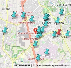 Mappa Via Goito, 20841 Carate Brianza MB, Italia (0.98)